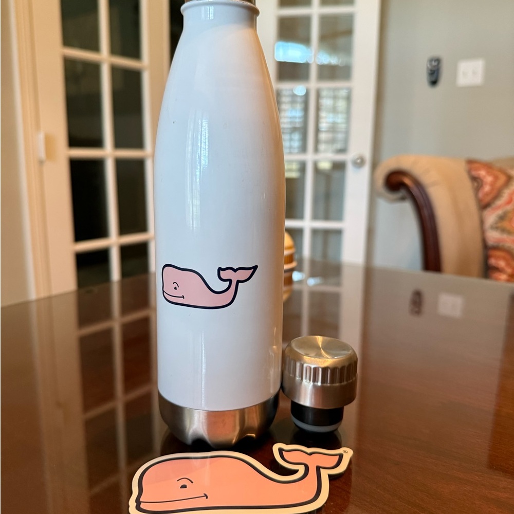 🌼Never used - no box Vineyard Vines White Stainless Steel Water Bottle🌼